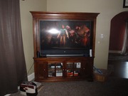 Beautiful Solid Maple Entertainment Center for Large Flatscreen TV's 