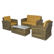 Wicker 4 Piece Conversation Sofa Set on Sale
